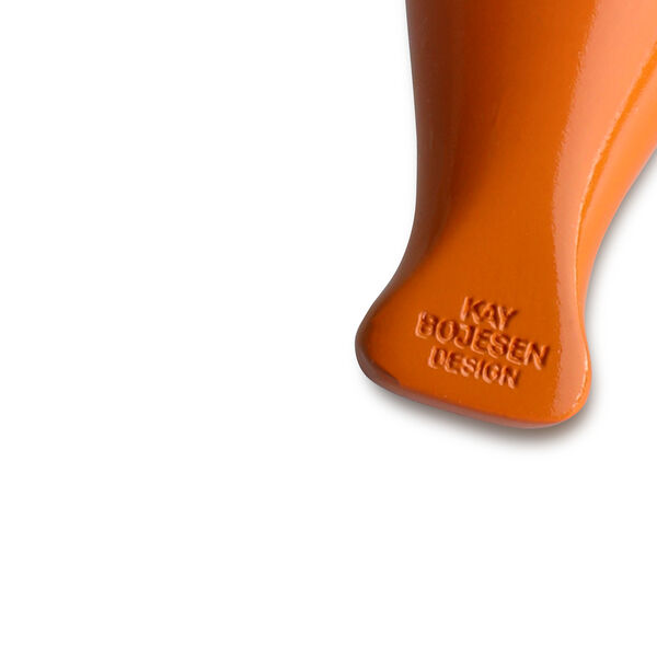 Fugl n&oslash;kkelring med naturl&aelig;r, oransje, Kay Bojesen Denmark