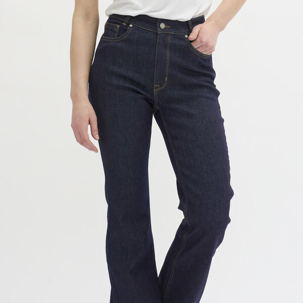 36 THE DEKOTA 148 HIGH BOOTCUT Y, dark blue un-wash, My Essential Wardrobe