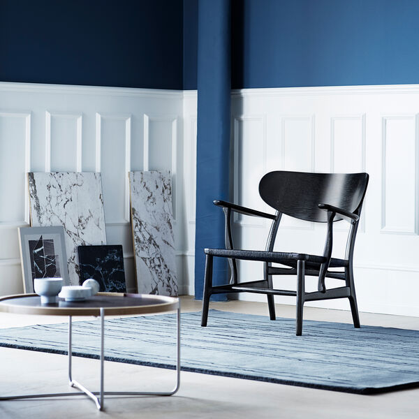 CH22 loungestol, sortlakkert eik/sort, Carl Hansen & S&oslash;n