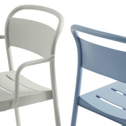 Linear Steel Armchair, pale blue, Muuto