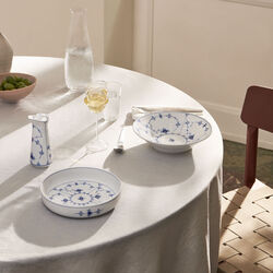 Musselmalt Riflet dyp tallerken &Oslash; 21 cm, Royal Copenhagen