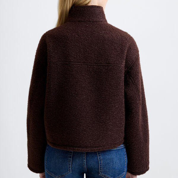 DOVER BOUCLE JACKET, indigo, French Connection