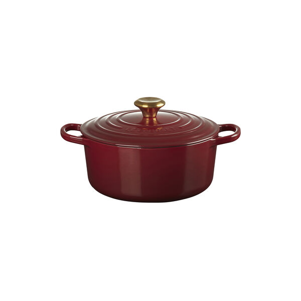 Signature rund gryte Ø 24 cm, garnet, Le Creuset