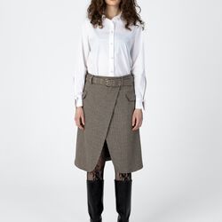Shirt with sleeve detail, white, Coster Copenhagen