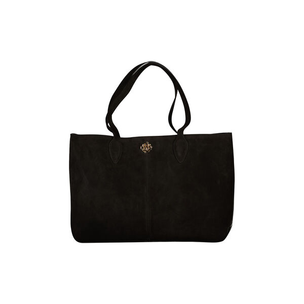 Suede Tote Bag, deep brown, Gant