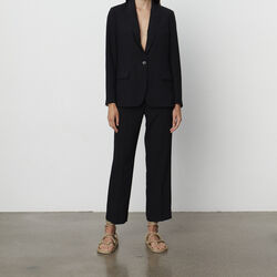 Classic Lady - Classic Gabardine bukser, total eclipse, DAY Birger ét Mikkelsen