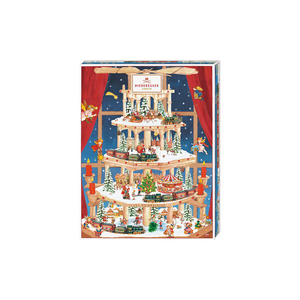 Adventskalender Pyramide 300g, Niederegger