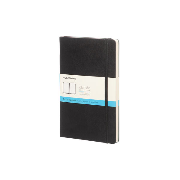 Classic Notebook prikkete sider, sort Classic Notebook prikkete sider, sort, Moleskine