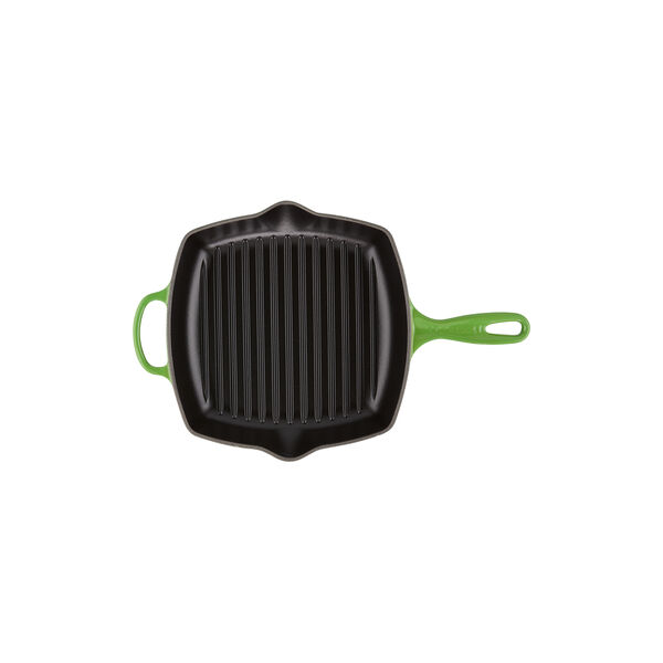 Signature kvadratisk grillpanne 26 cm, bamboo green, Le Creuset