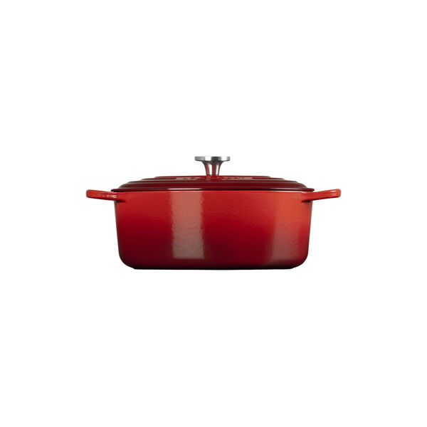 Signature st&oslash;pejern oval gryte | 31 cm | Cerise, Le Creuset