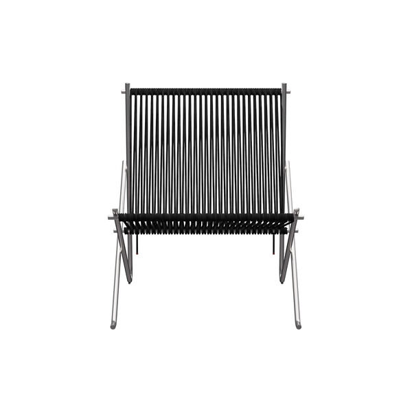 PK4&trade; stol, mattpolert rustfritt st&aring;l/sort, Fritz Hansen