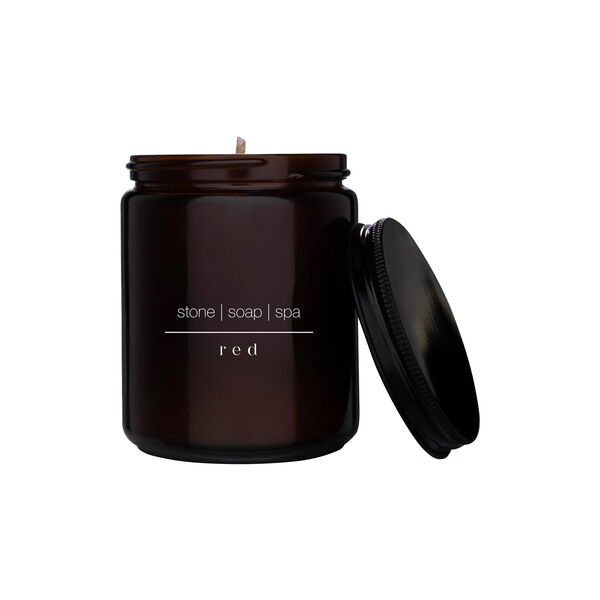 Duftlys, red, Stone Soap Spa