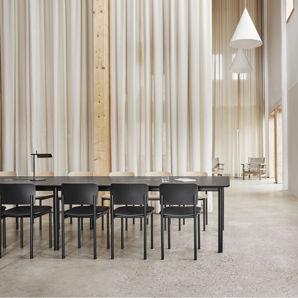 Plan Chair Fully Upholstered, svart/Omni 301, Fredericia Furniture