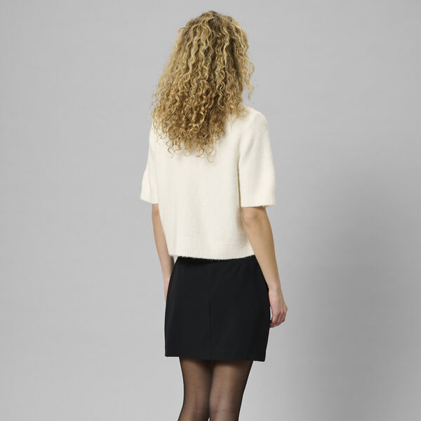 EllieMW Knit Cardigan SS, snow white, My Essential Wardrobe