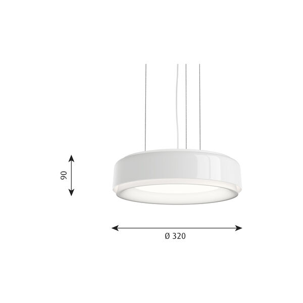 LP Grand pendel, hvit, Louis Poulsen