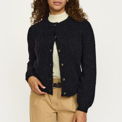 SRAllison O-neck Cardigan Knit - RWS, black, Soft Rebels