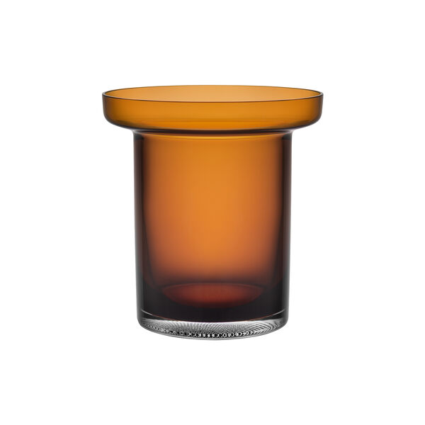 Limelight Tulip Vase, amber, Kosta Boda