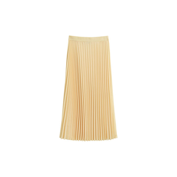 MIDI PLEATED SKIRT, vanilla yellow, Gant