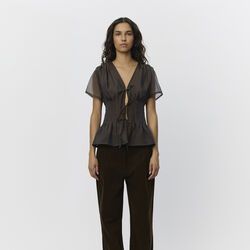 Ceniasw Shirt, dark brown, Sofie Schnoor