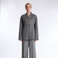 Eli Wool Jacket, grey melange, ONE and OTHER