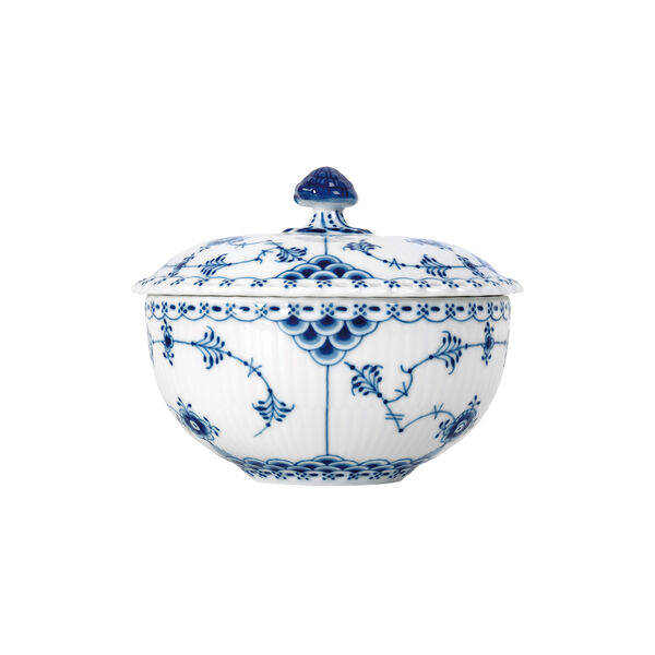 Musselmalt Helblonde sk&aring;l med lokk 35 cl, Royal Copenhagen