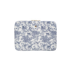 Velvet Mac Cover, country blue savannah pattern, DARK department