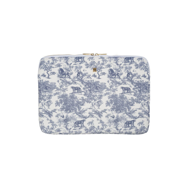 Velvet Mac Cover, country blue savannah pattern, DARK department