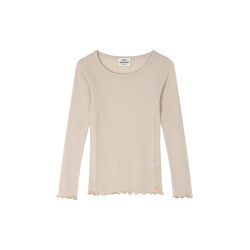 Pointella Troja Tee LS, oatmeal melange, Mads Nørgaard