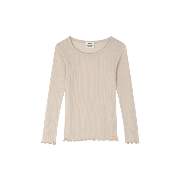 Pointella Troja Tee LS, oatmeal melange, Mads Nørgaard