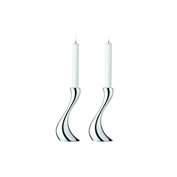 Cobra medium lysestaker, 2 stk., Georg Jensen