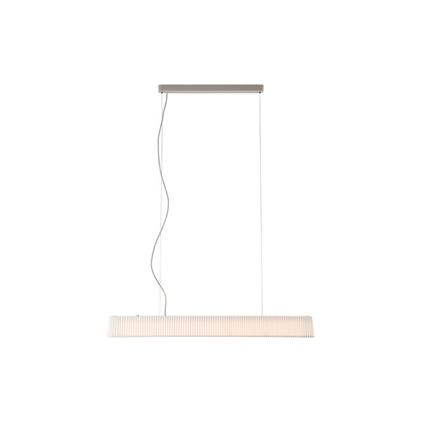 LK 189SS Long Pleat pendel med standardskjerm, rustfritt st&aring;l, LE KLINT