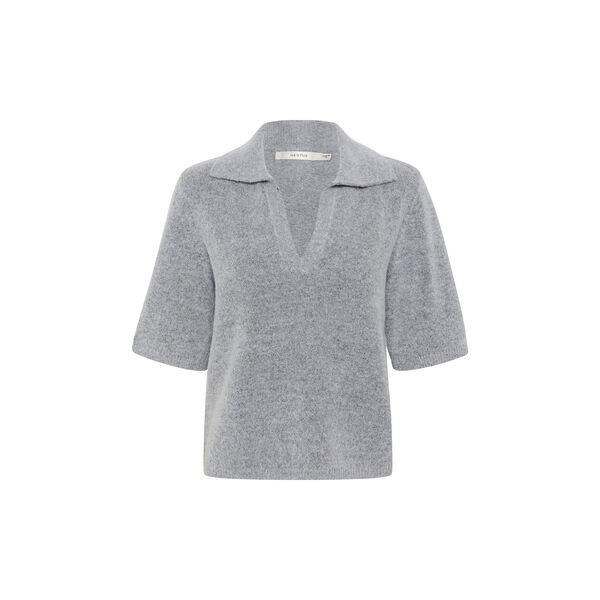 GZalpha ss polo pullover, pearl blue melange, Gestuz