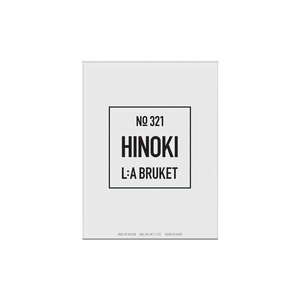 No. 321 lys, hinoki, L:a Bruket