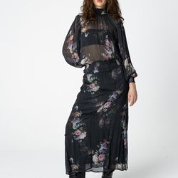 Skirt in vintage floral print, vintage floral print, Coster Copenhagen