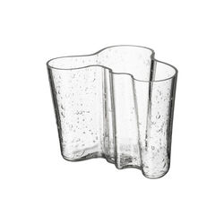 Aalto vase 12 cm, bobleglass klar, Iittala