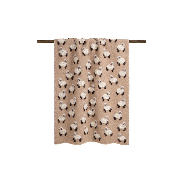 Baby Sweet Lamb Wool pledd, beige, Frati Home
