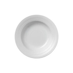 Hvit Riflet dyp tallerken