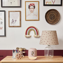 Glowie Bluetooth h&oslash;yttaler og lampe, dusty rose, Kreafunk