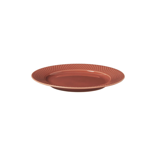 Rhombe Color lunsjtallerken Ø 23 cm, terracotta Rhombe Color lunsjtallerken Ø 23 cm, terracotta, Lyngby Porcelæn