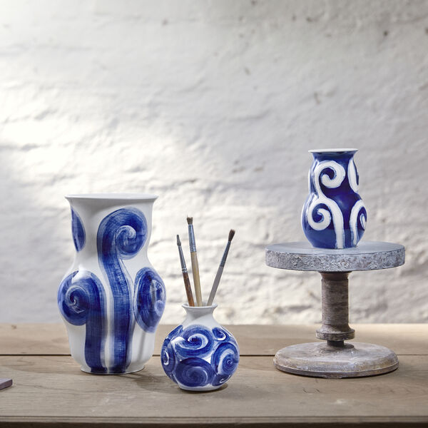 Tulle vase, bl&aring;, K&auml;hler