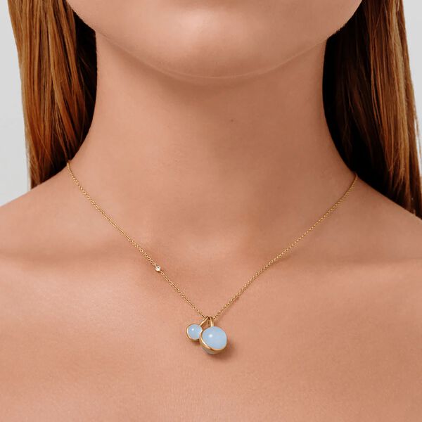Prime anheng, gold/milky aqua, Julie Sandlau