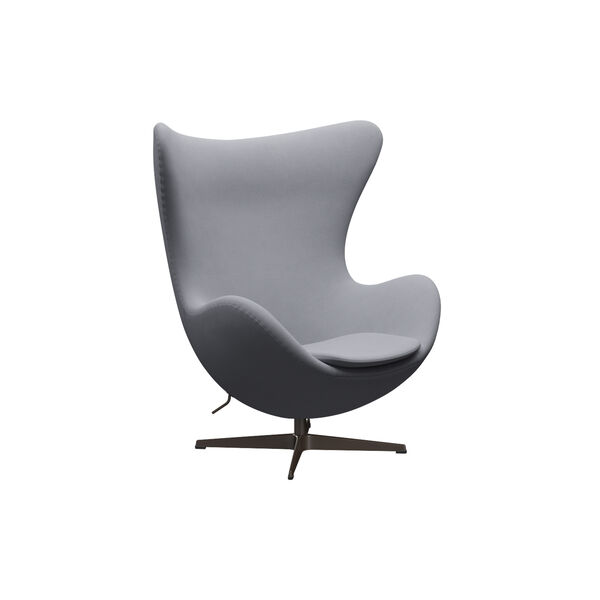 Egg&trade; 3316 loungestol, Christianshavn 1170 light grey uni/brown bronze, Fritz Hansen