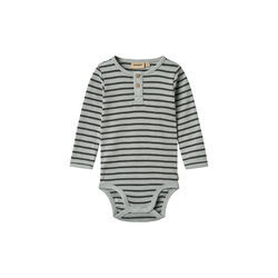 Body L/S Benny, 1396 soft blue stripe, Wheat