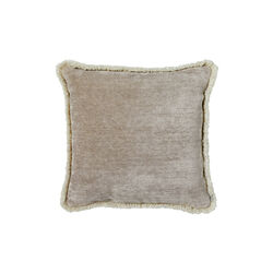 Ari chenille fringe pute 50x50, buzzing beige, Kitty Sablu
