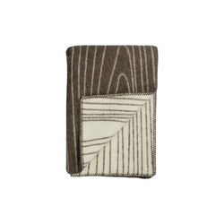 Skog pledd, brun/natur, Røros Tweed