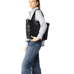 Braided Cross-Body Shopper, black, Ilse Jacobsen Hornbæk