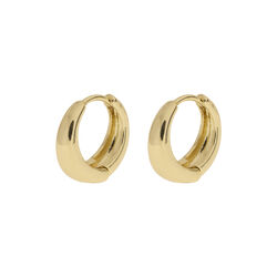 Faye - Classic Wide Hoop øreringer, gull, timi of Sweden