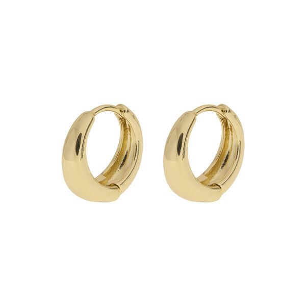 Faye - Classic Wide Hoop øreringer, gull, timi of Sweden
