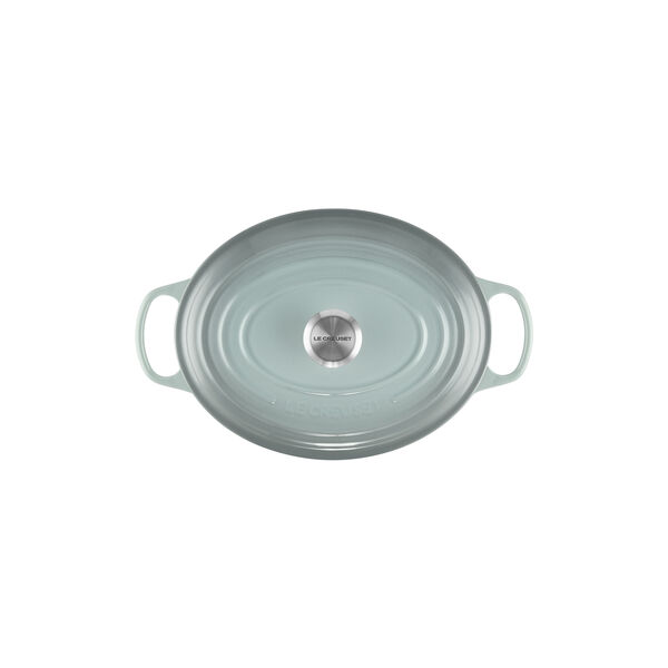 Signature st&oslash;pejern oval gryte &Oslash; 31 cm, sea salt, Le Creuset