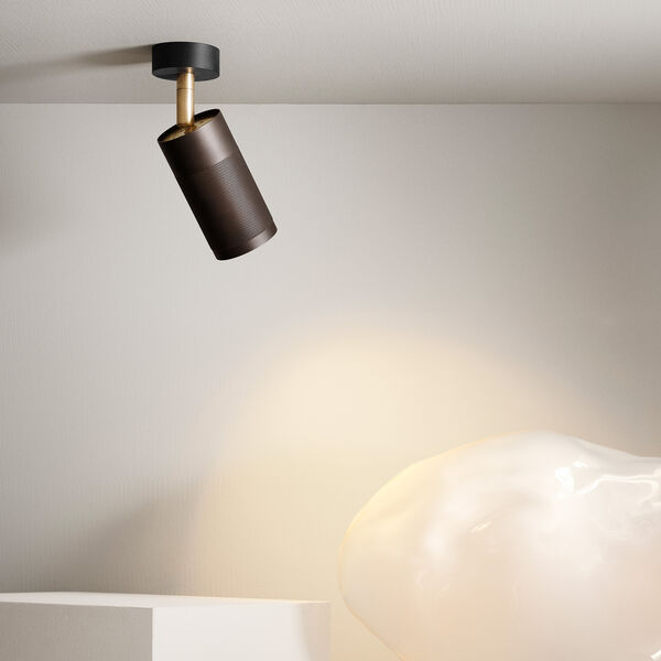 Patrone Canopy Ceiling Light, brown/brass, Thorup Copenhagen